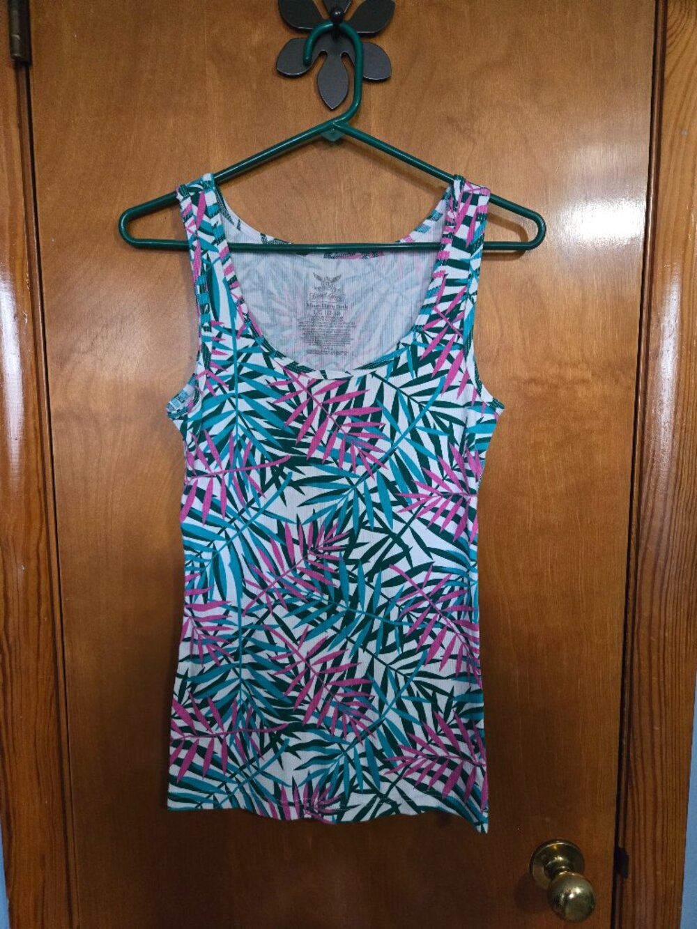 Faded Glory Must Have Tank, Size XL, Floral